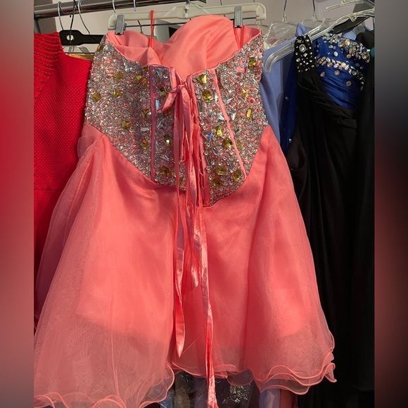 Custom Shortee Size 14 Plus Size Rhinestone, Crystals, Pageant - Picture 2 of 2